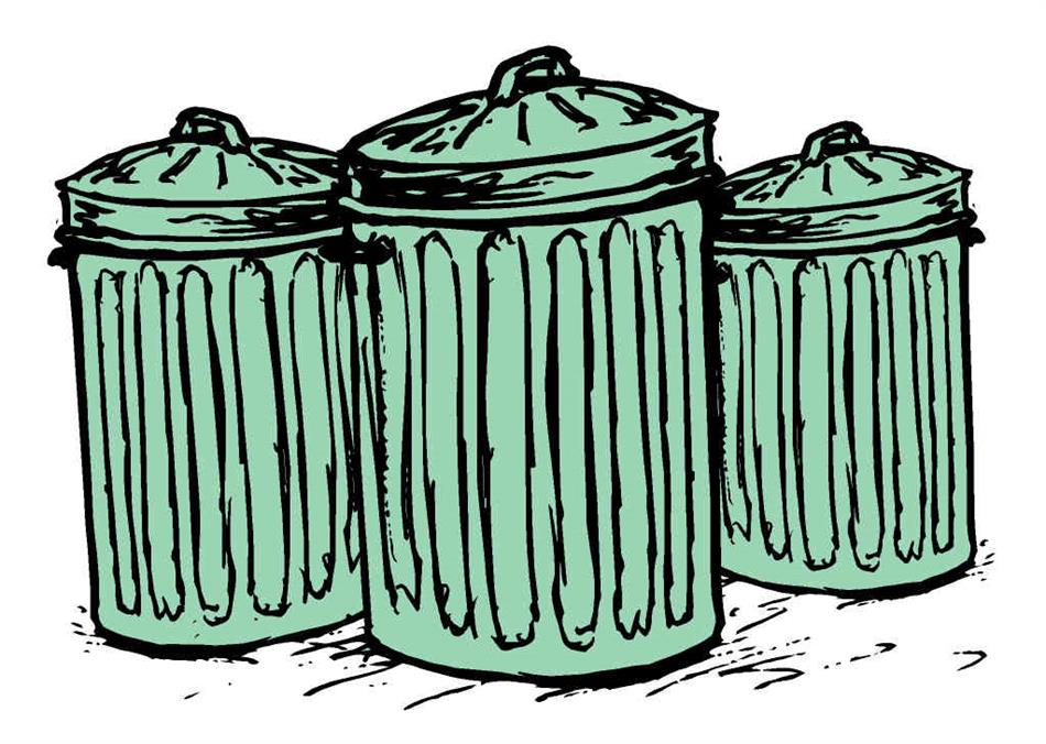Abbildung von Mülltonnen